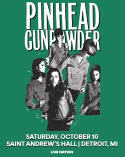 10-10-2026 Pinhead Gunpowder concert poster - 2026