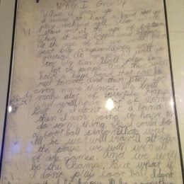 Billie Joe Armstrong essay "When I Grow Up" age 9