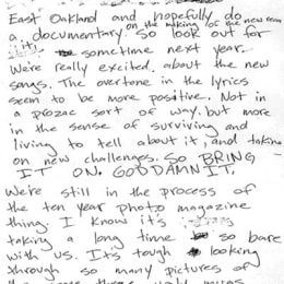 Billie Joe Armstrong Christmas Letter To Fans